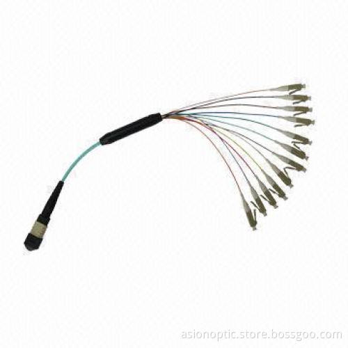 OM3 MPO/LC Fiber-optic Patch Cord, Interchangeable